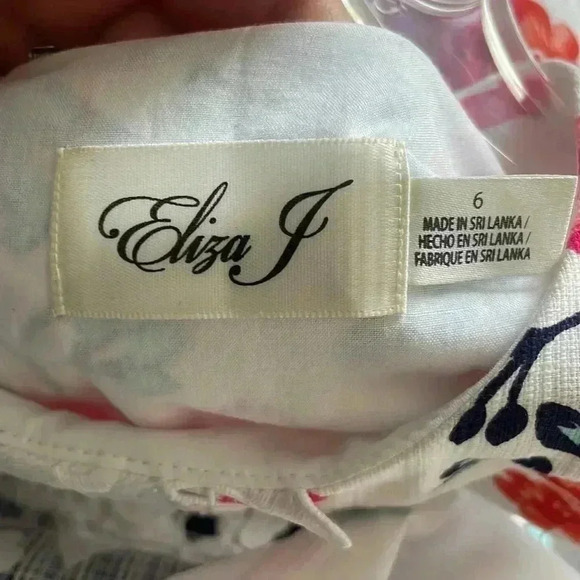 Eliza J Floral Lace Spring Shift Dress Sz 6 - Picture 6 of 10